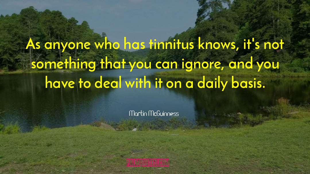 Tinnitus quotes by Martin McGuinness