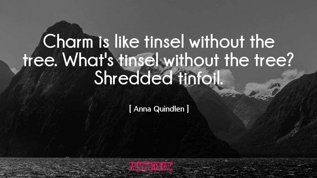 Tinsel quotes by Anna Quindlen