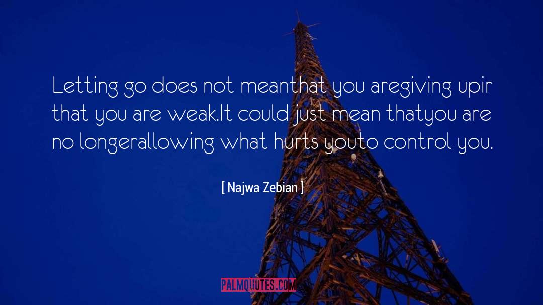 Tiny Buddha Letting Go quotes by Najwa Zebian