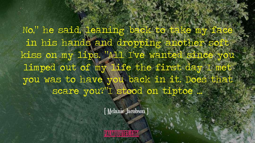 Tiptoe quotes by Melanie Jacobson