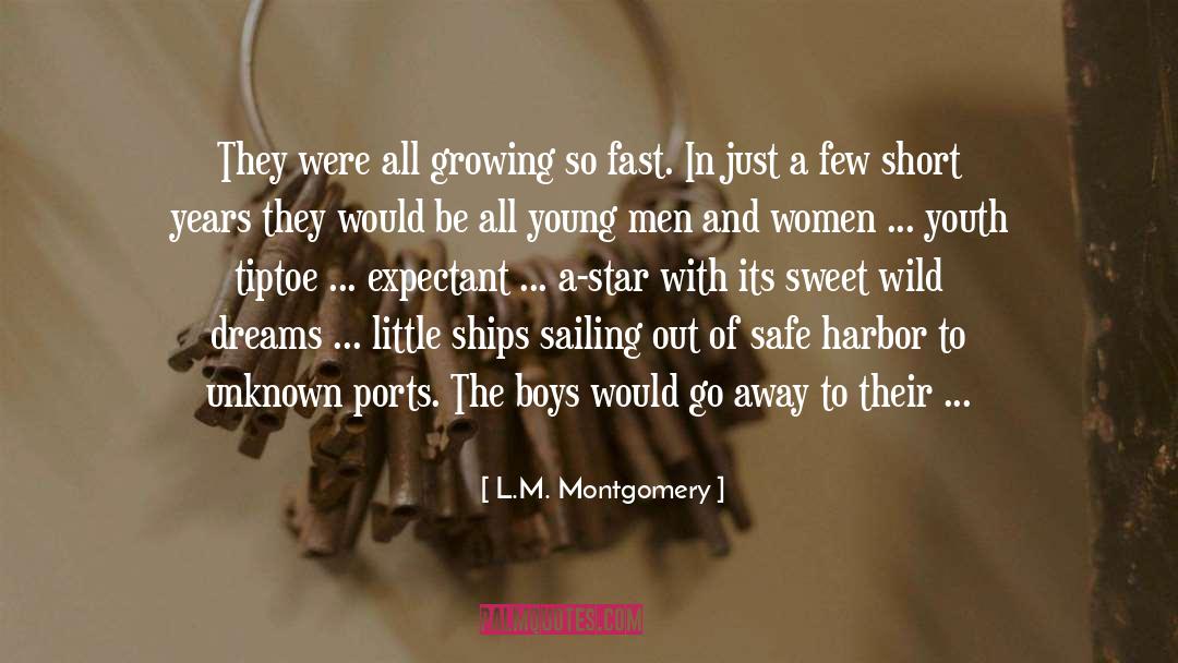Tiptoe quotes by L.M. Montgomery