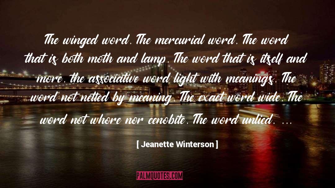 Tiredest A Word quotes by Jeanette Winterson