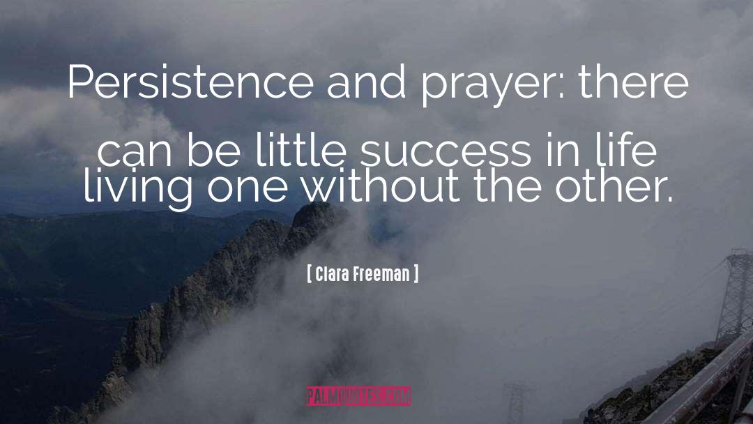 Tireless Persistence quotes by Clara Freeman