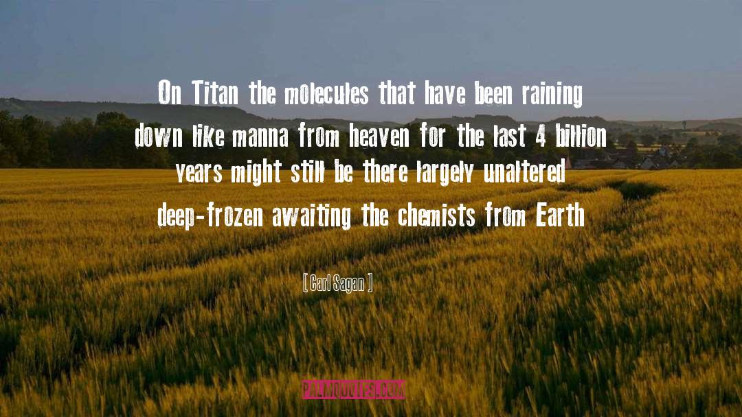 Titan quotes by Carl Sagan
