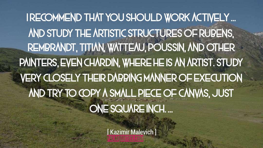 Titian quotes by Kazimir Malevich