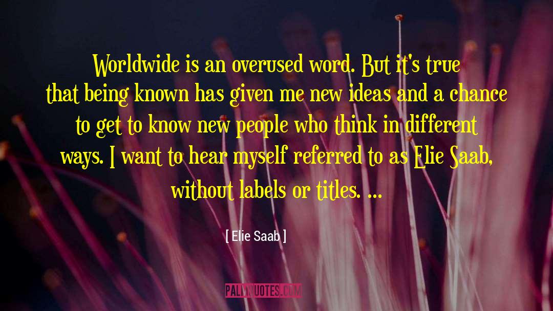 Titles quotes by Elie Saab