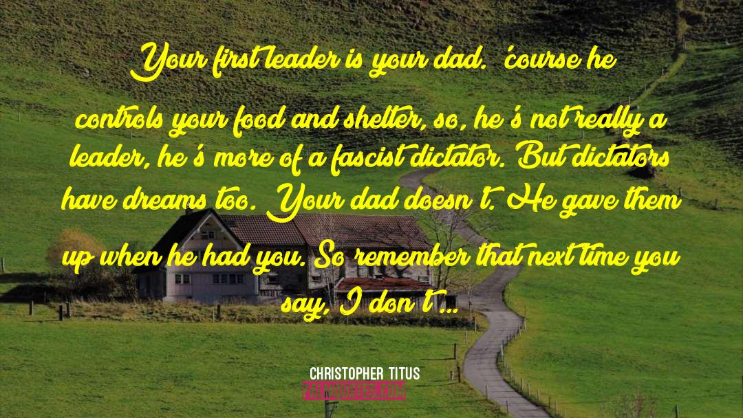 Titus Coan quotes by Christopher Titus