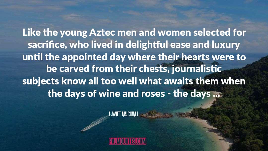 Tlazolteotl Aztec quotes by Janet Malcolm