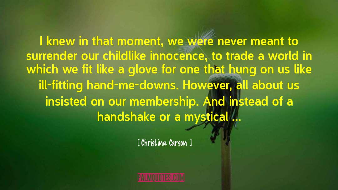 Tls Handshake quotes by Christina Carson