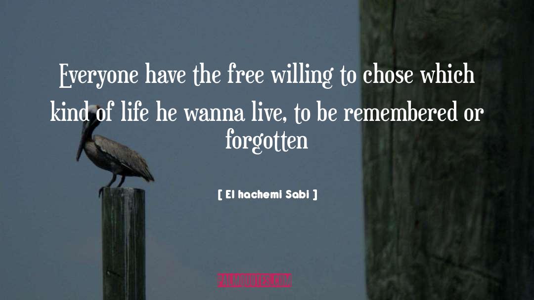 To Be Remembered quotes by El Hachemi Sabi