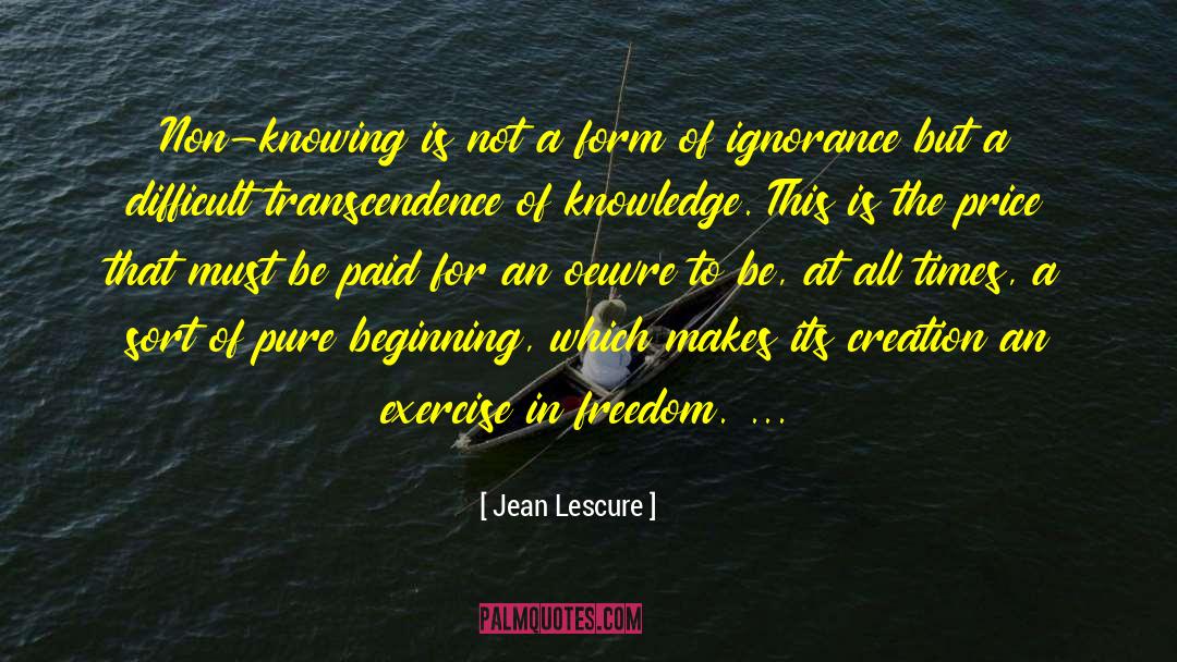 To Be Rocked quotes by Jean Lescure