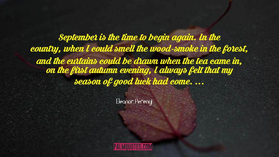 To Begin Again quotes by Eleanor Perenyi