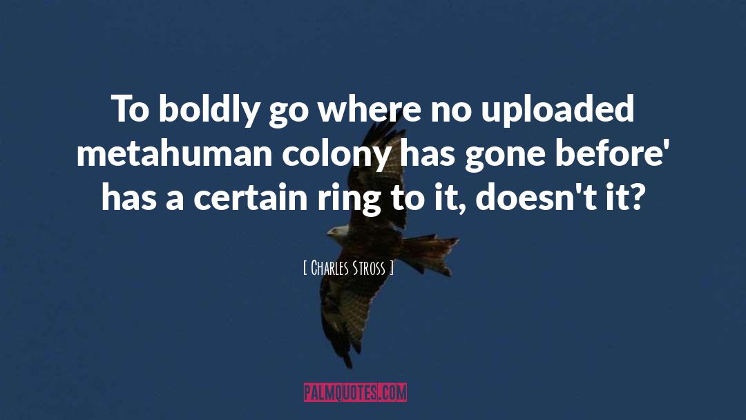 To Boldly Go quotes by Charles Stross