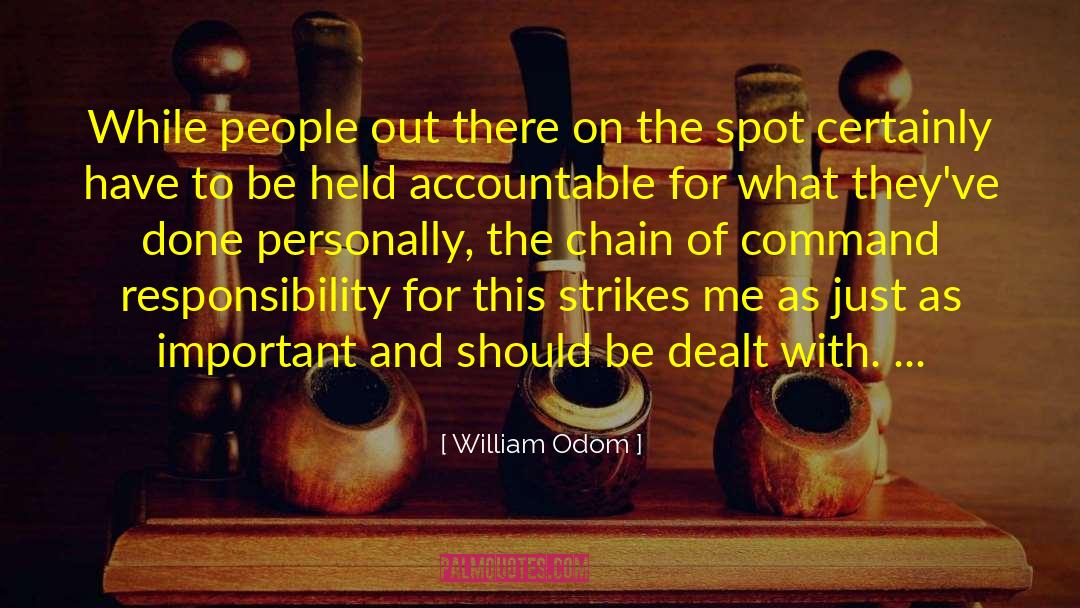 To Command And Collar quotes by William Odom