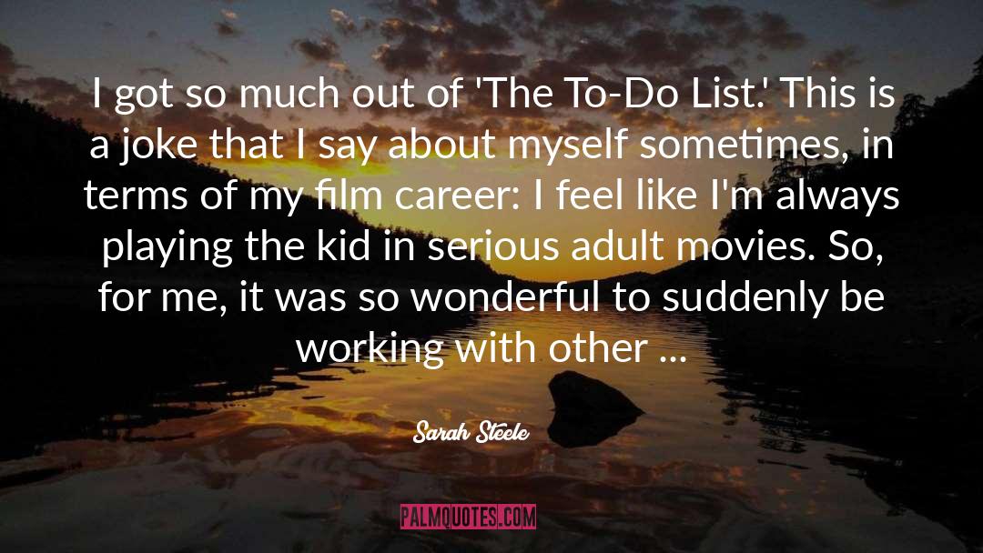 To Do List quotes by Sarah Steele