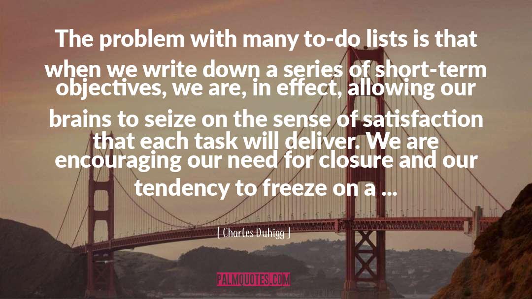 To Do Lists quotes by Charles Duhigg