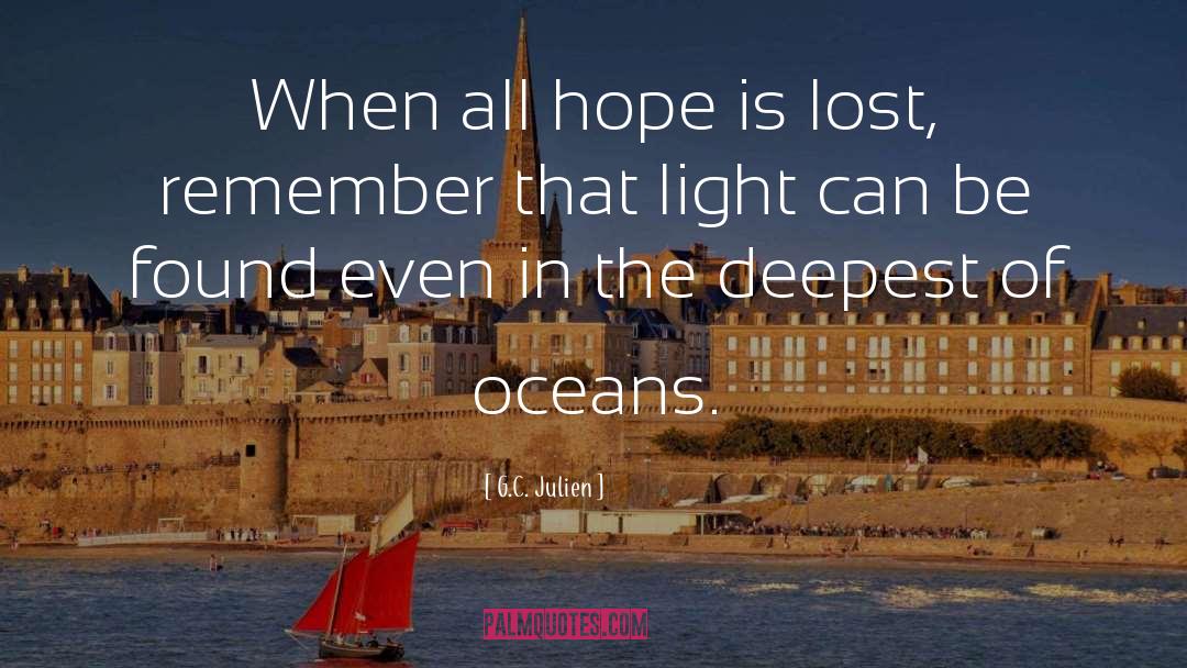 To Fight Even When Hope Is Lost quotes by G.C. Julien