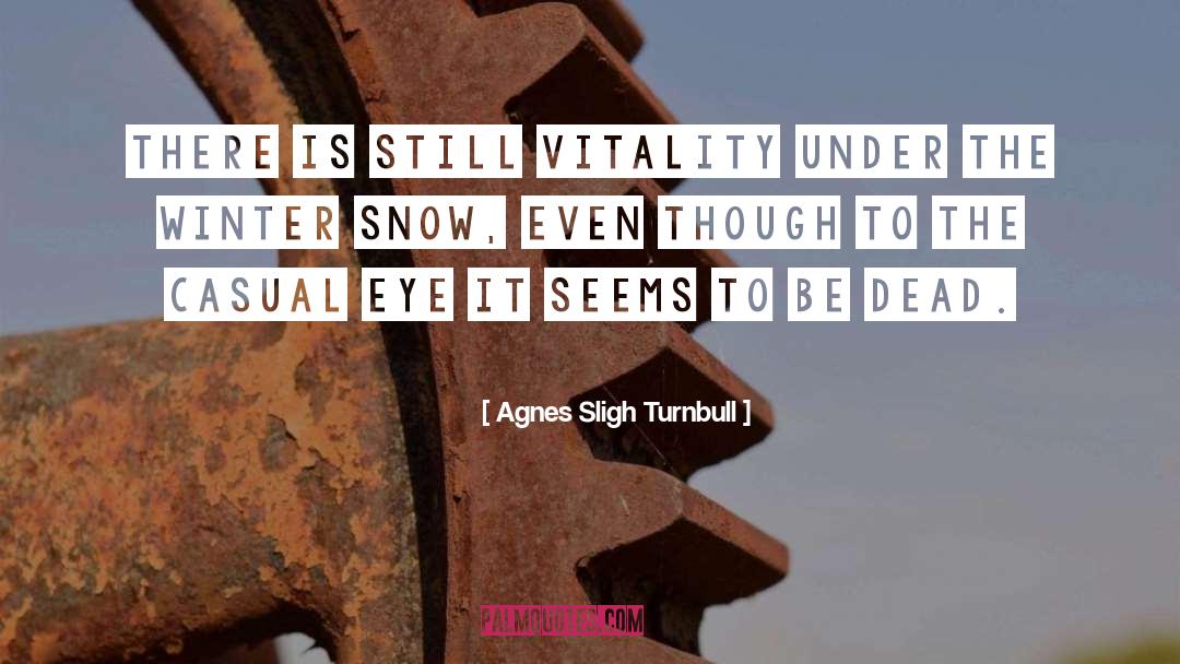 To Snow Under quotes by Agnes Sligh Turnbull