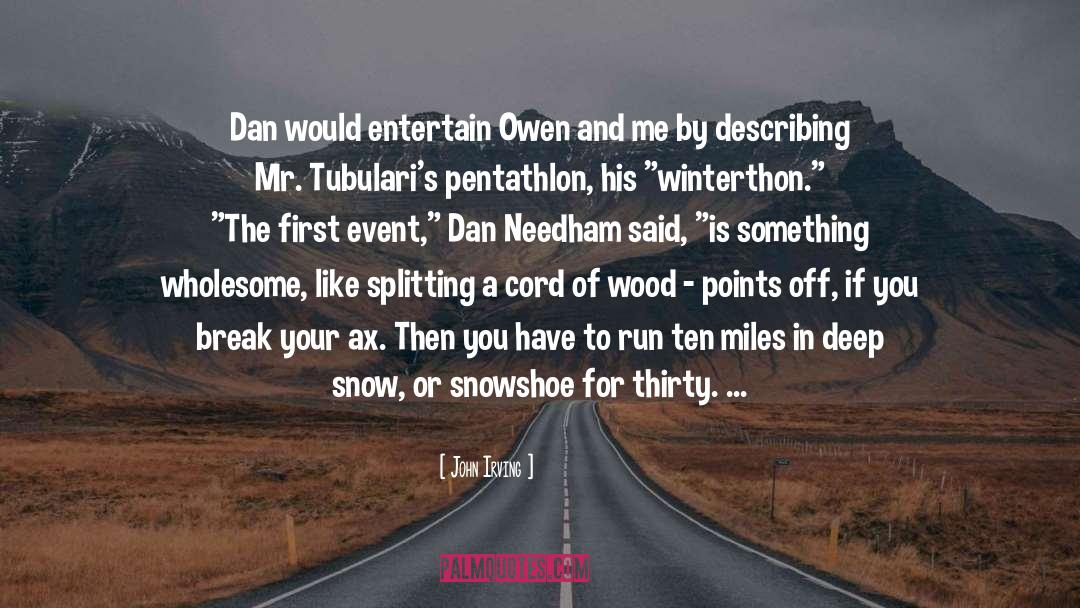 To Snow Under quotes by John Irving