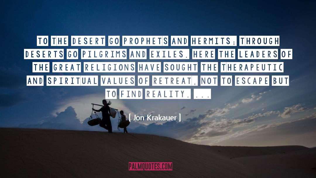 To The Desert quotes by Jon Krakauer