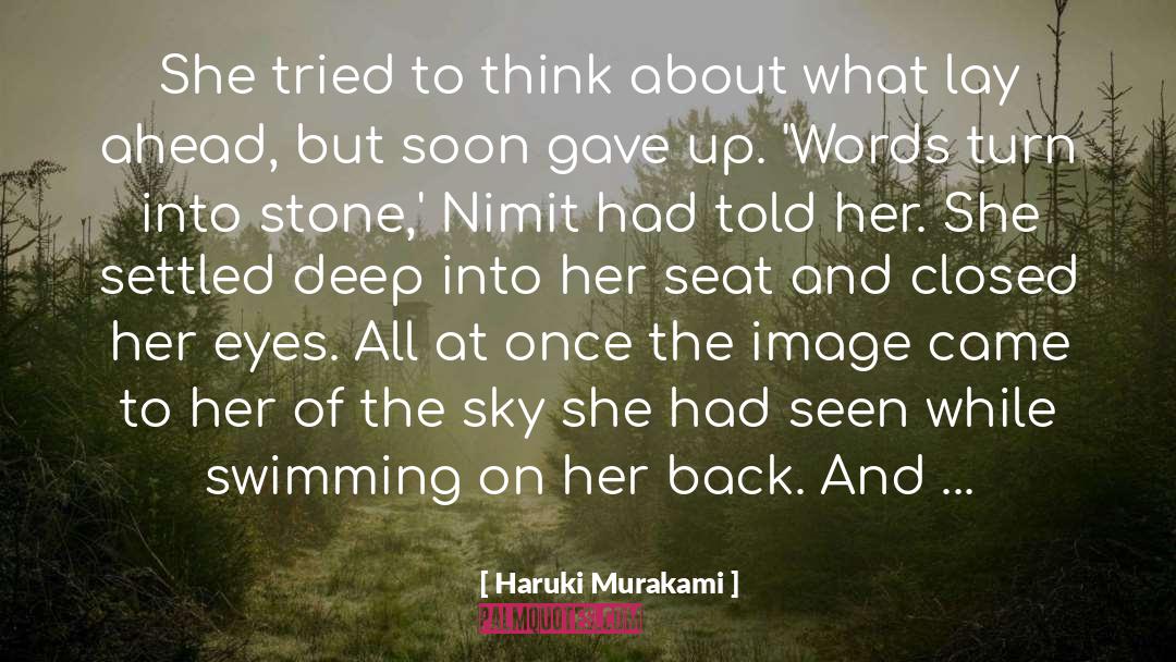 To Think About quotes by Haruki Murakami