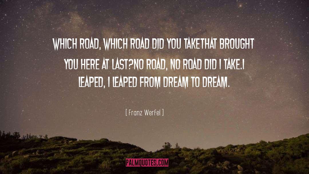 Toad Road quotes by Franz Werfel
