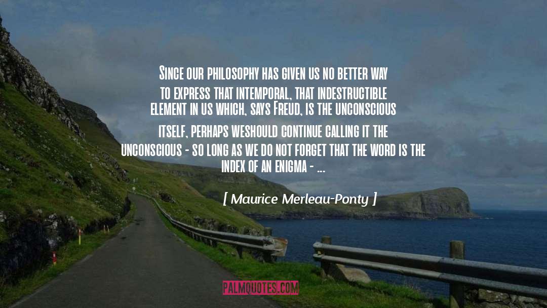 Toaru Majutsu No Index quotes by Maurice Merleau-Ponty