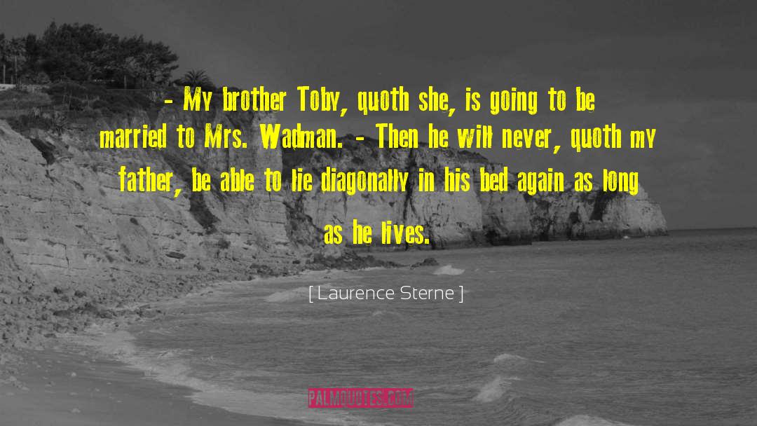 Toby quotes by Laurence Sterne