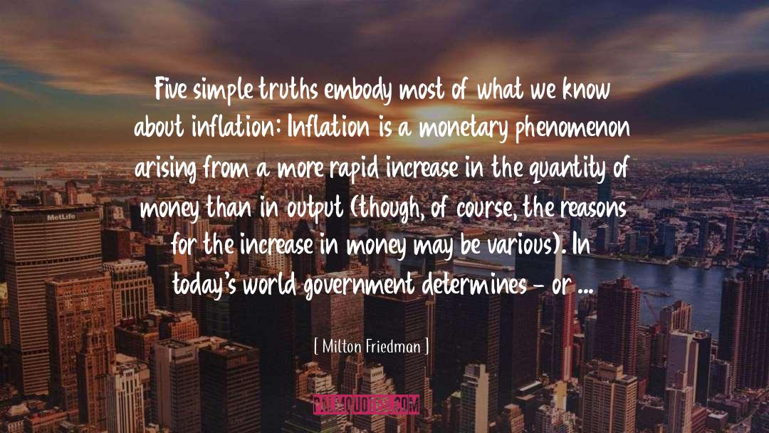 Todays World quotes by Milton Friedman
