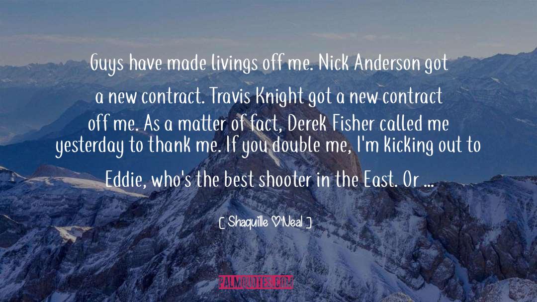 Toffoli Contract quotes by Shaquille O'Neal