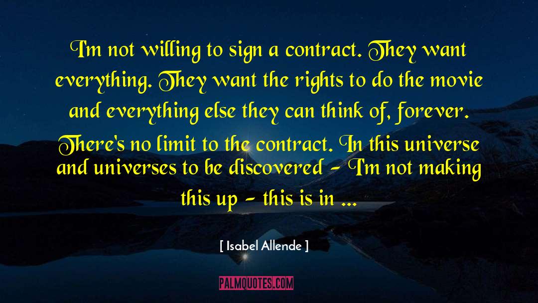 Toffoli Contract quotes by Isabel Allende