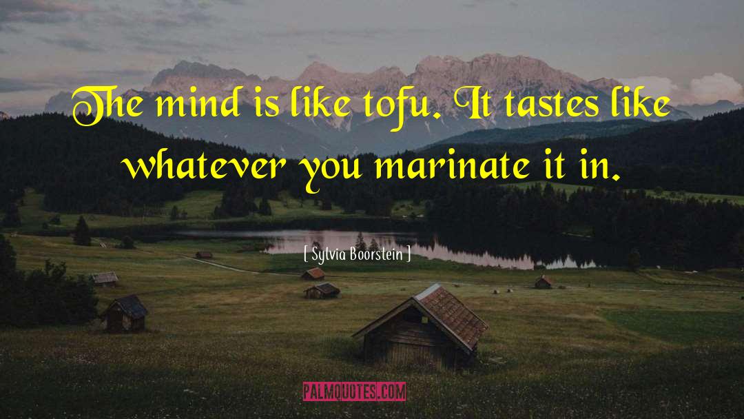 Tofu quotes by Sylvia Boorstein