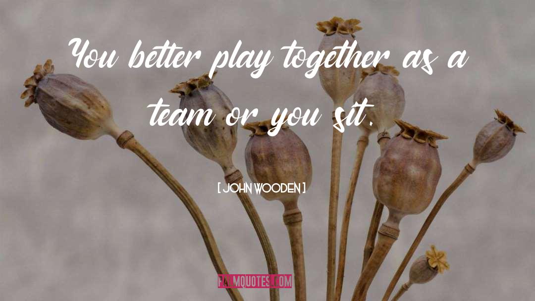 Together Foreve quotes by John Wooden