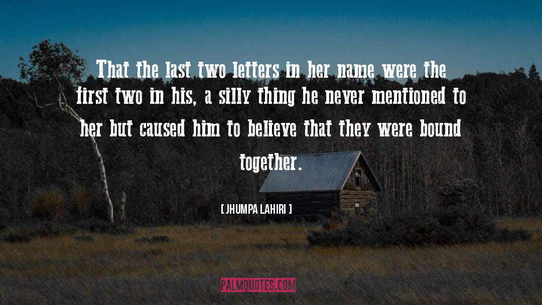 Together Love quotes by Jhumpa Lahiri