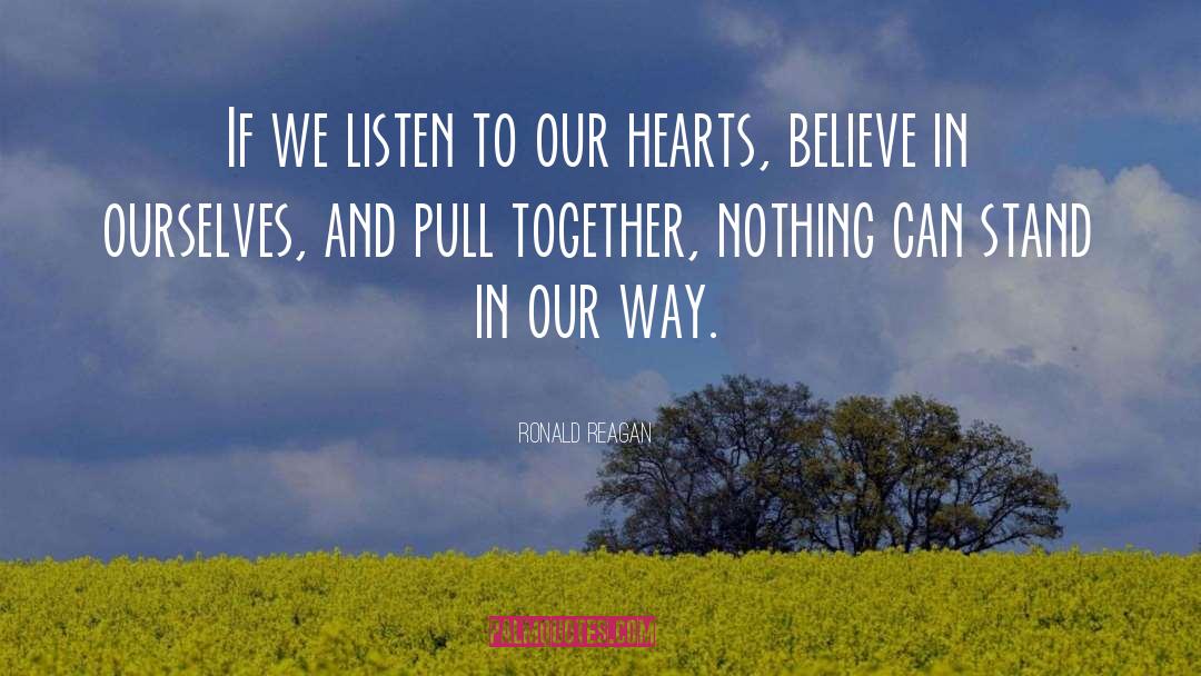 Together quotes by Ronald Reagan