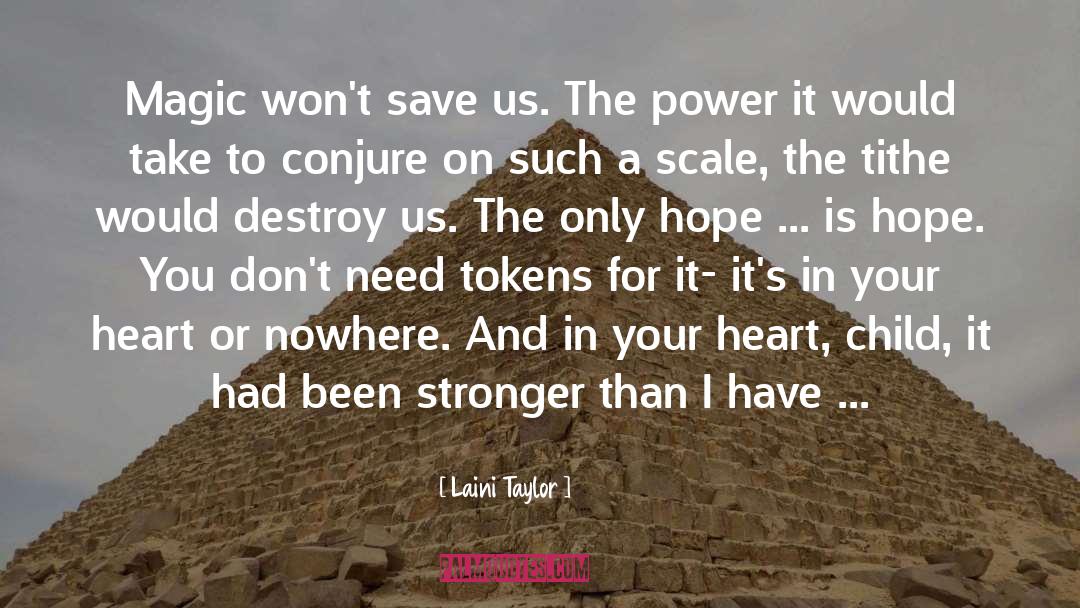 Tokens quotes by Laini Taylor