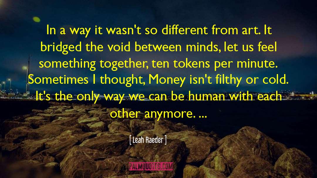 Tokens quotes by Leah Raeder