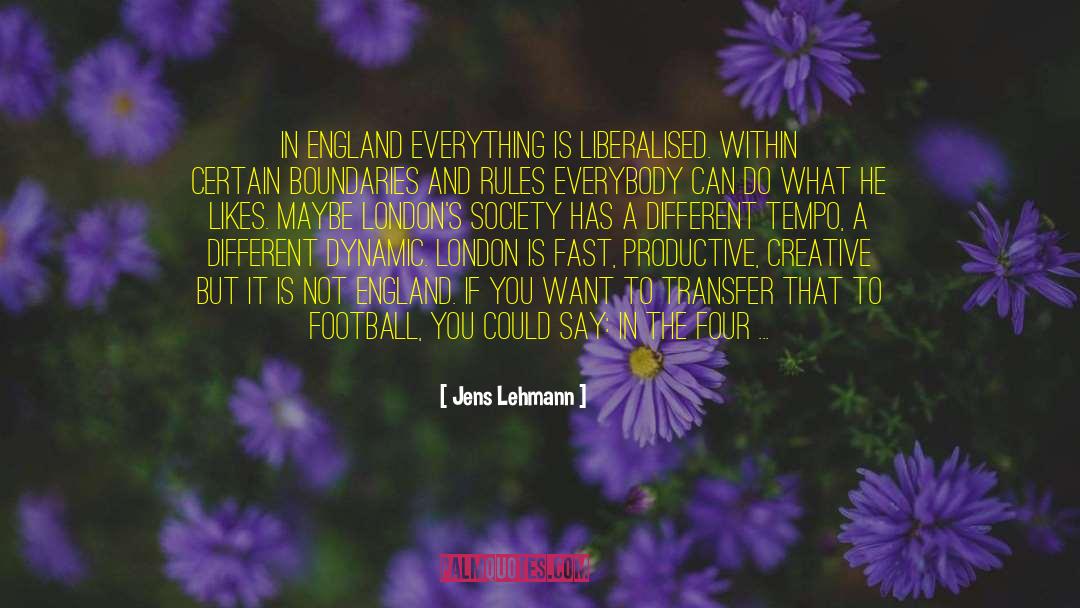 Tolerance Level quotes by Jens Lehmann