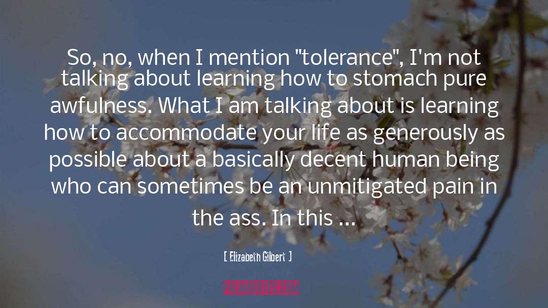 Tolerance quotes by Elizabeth Gilbert