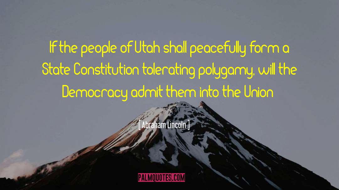 Tolerating quotes by Abraham Lincoln