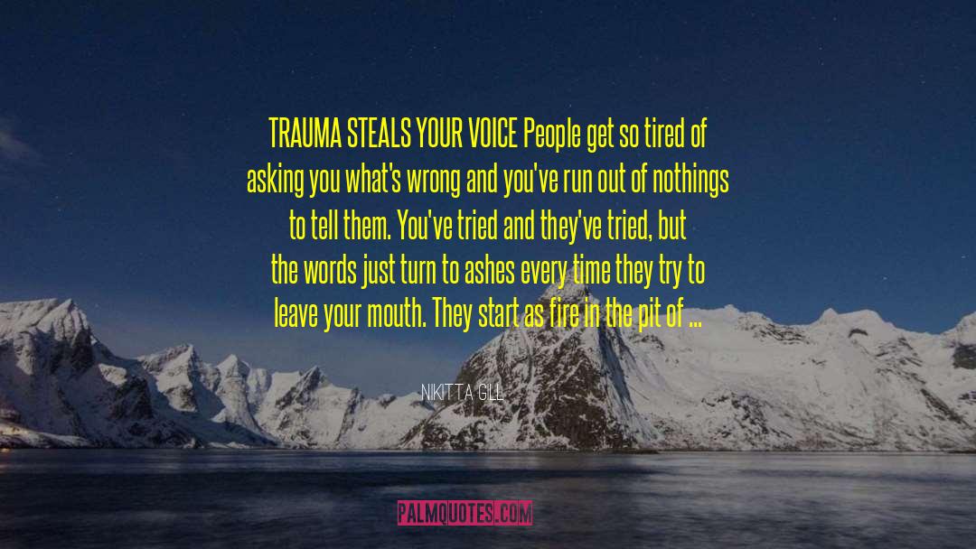 Toll Of Trauma quotes by Nikitta Gill