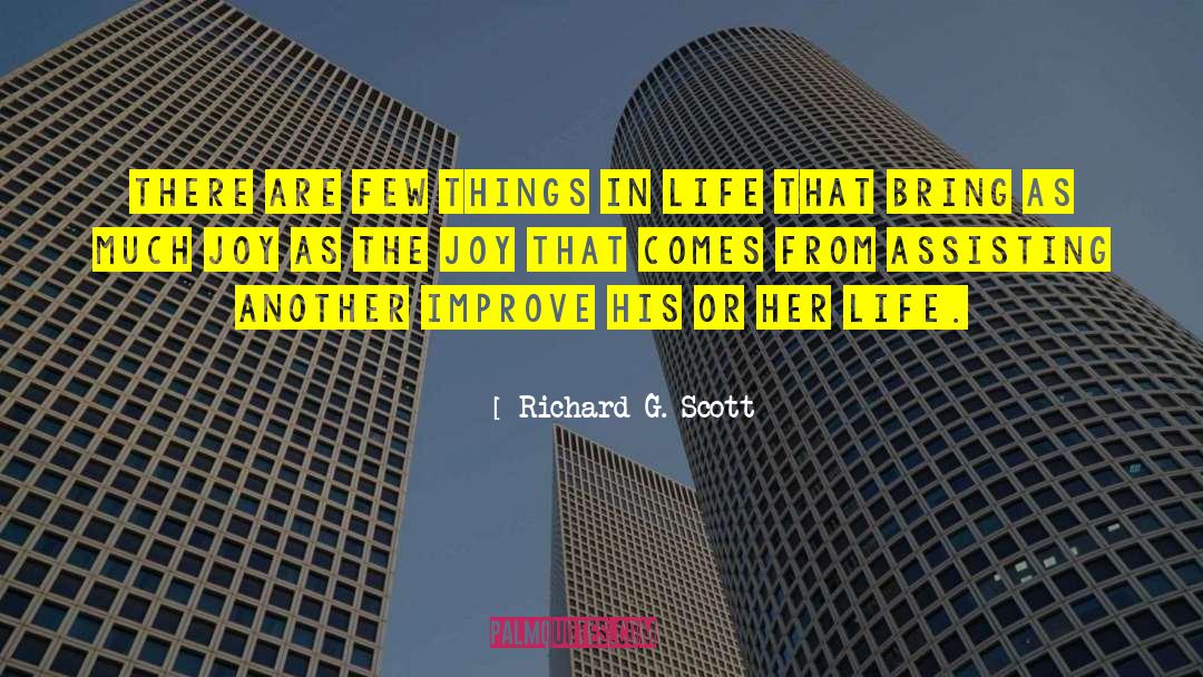 Tom Brands Inspirational quotes by Richard G. Scott