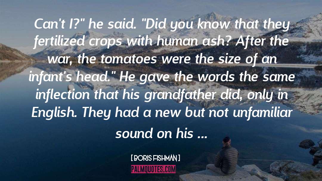 Tomatoes quotes by Boris Fishman