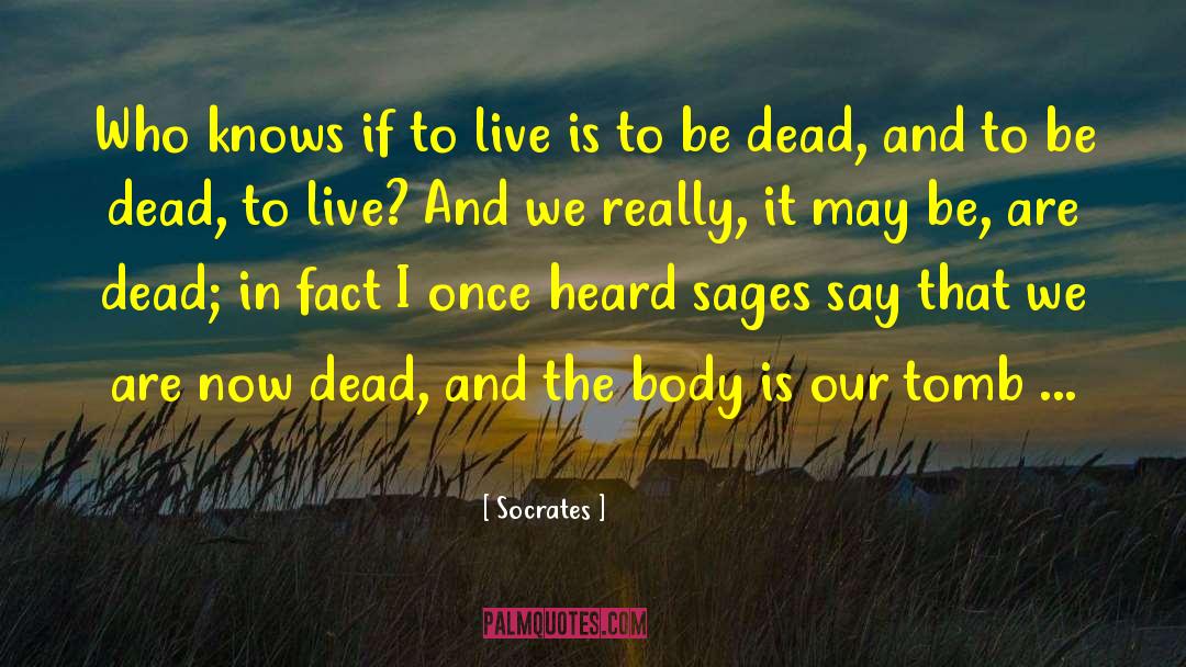 Tomb quotes by Socrates