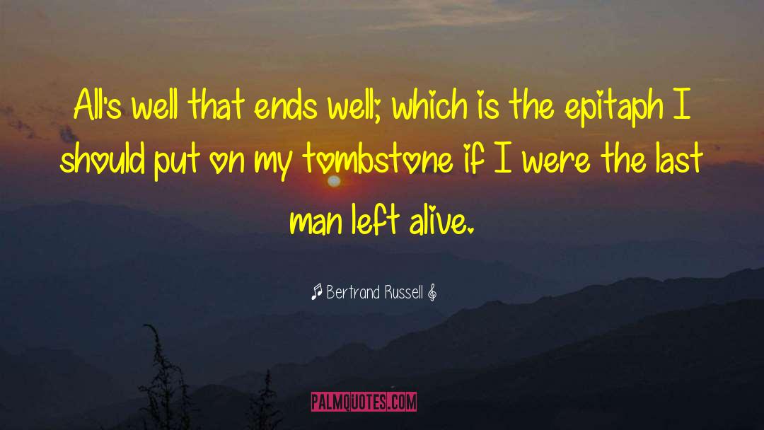 Tombstone Funny quotes by Bertrand Russell