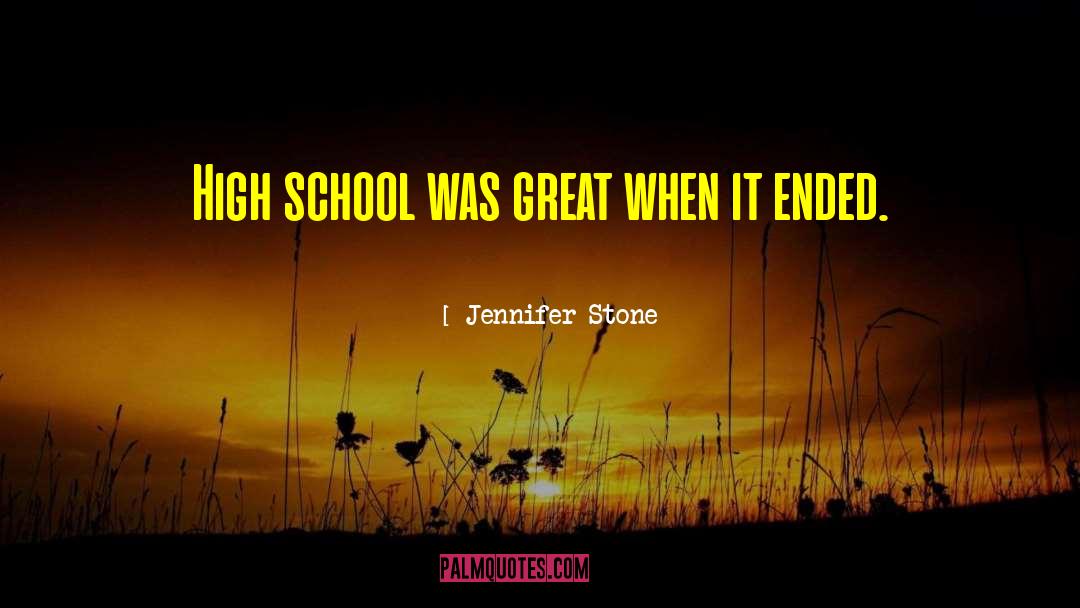 Tomkinson School quotes by Jennifer Stone