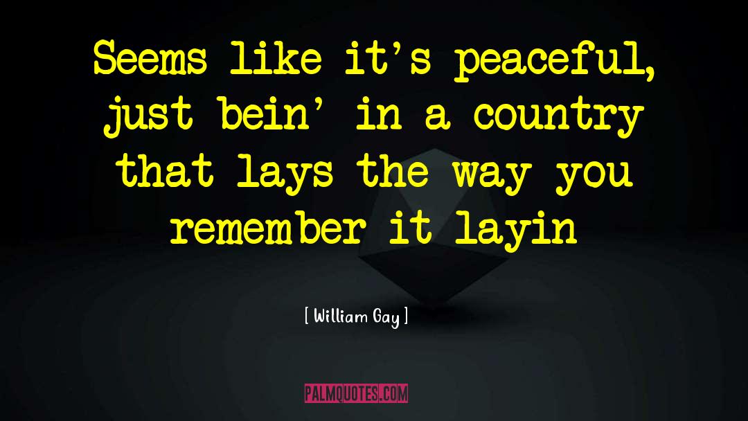 Tommo Peaceful quotes by William Gay