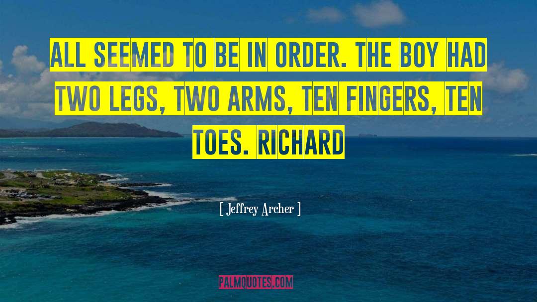 Tommy Boy Richard quotes by Jeffrey Archer