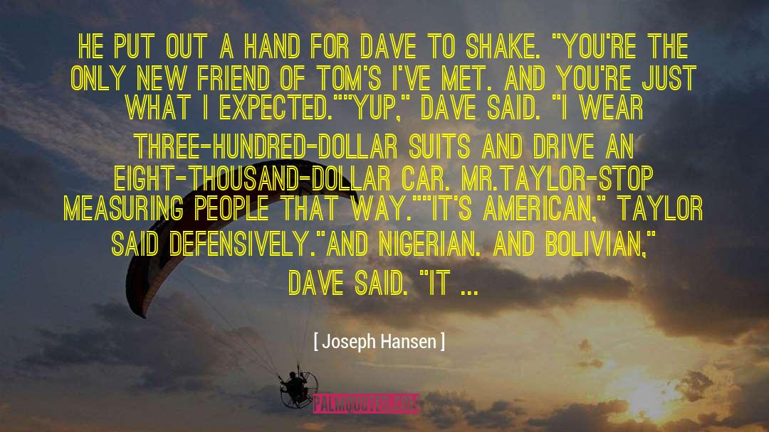 Tommy Taylor quotes by Joseph Hansen