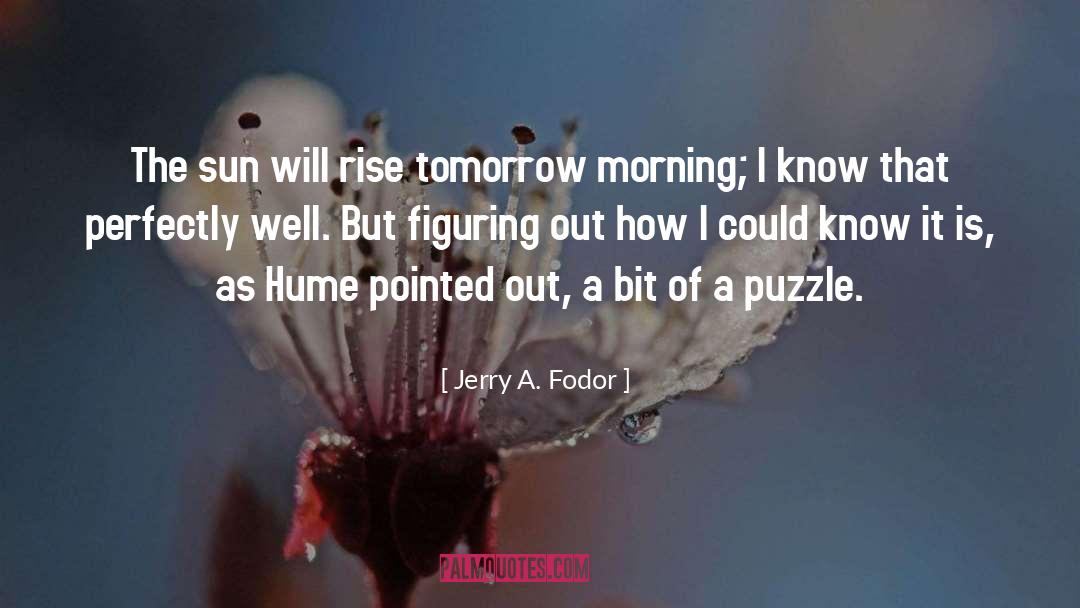 Tomorrow Morning quotes by Jerry A. Fodor